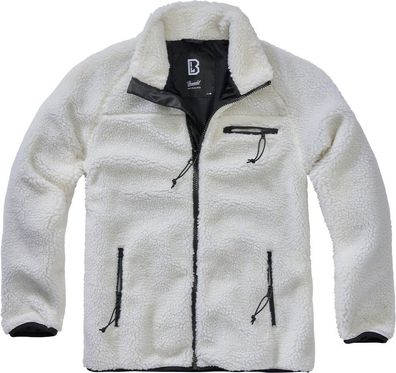 Brandit Herren Jacke Teddyfleece Jacket White