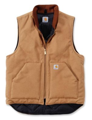 Carhartt Weste Duck Vest Arctic Quilt Lined Brown