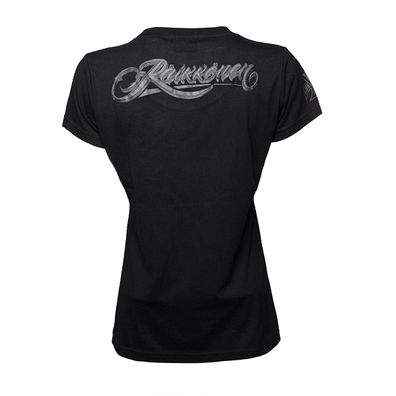 WCC West Coast Choppers Female Shirt Kimi Raikkönen Script Logo Black