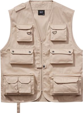 Brandit Weste Hunting Vest in Beige