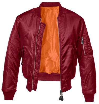 Brandit Jacke MA1 Jacket in Burgundy