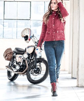 Grand Canyon Motorrad Hose Hornet Jeans Damen Blue