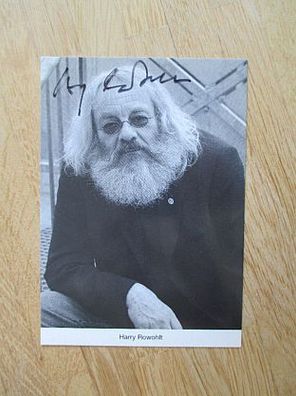 Lindenstraße Schauspieler Harry Rowohlt - handsigniertes Autogramm!!!