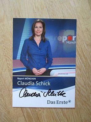 BR Fernsehmoderatorin Claudia Schick - handsigniertes Autogramm!!!