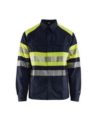 Blakläder® Multinorm Hemd Marineblau/Gelb 3229 1517