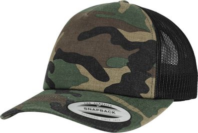 Yupoong Inc. Cap Camo Trucker Cap in Woodland-Black