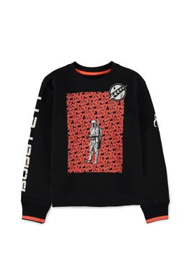 Boba Fett - Bounty Hunter - Boys Crew Sweater Black