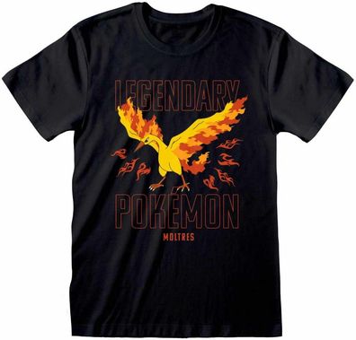 Pokémon Pokemon - Legendary Moltres (Unisex) T-Shirt Black