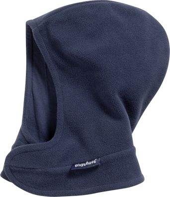 Playshoes Kinder Mütze Fleece-Schalmütze mit Klettverschluß Marine