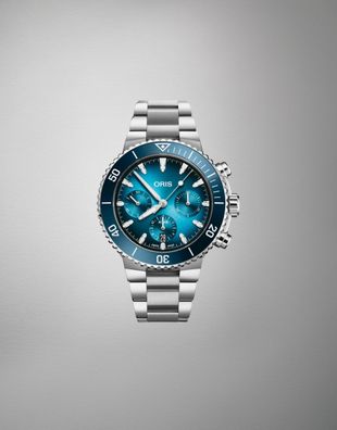 Oris – 77177934155-0782301PEB – Aquis Chronograph