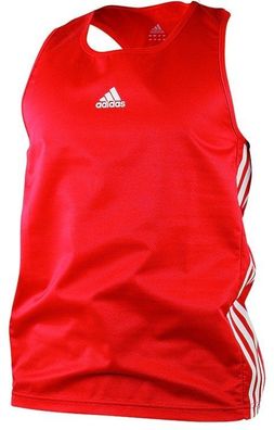 adidas Amateur Boxen leichtes Tank Top Rot/Weiß