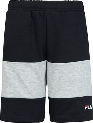 Fila Shorts Bridgeport Blocked Sweat Shorts Black Beauty-Light Grey Melange