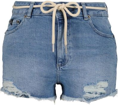 Alife & Kickin Damen LatoyaAK DNM A Shorts Light Denim Washed