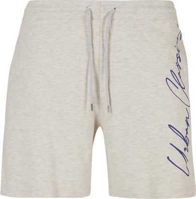 Urban Classics Script Logo Sweat Shorts Lightgrey