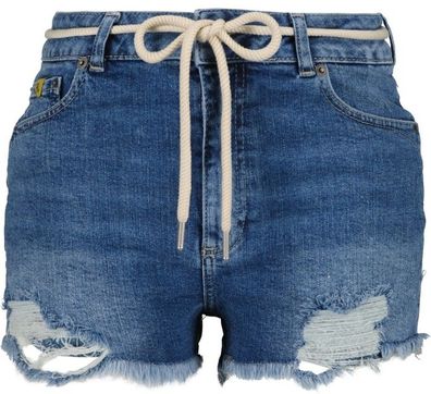 Alife & Kickin Damen LatoyaAK DNM A Shorts Dark Denim Washed