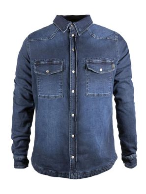 John Doe Motorrad Hemd Motoshirt XTM Denim Dark Blue