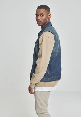 Urban Classics Weste Denim Vest Lightblue