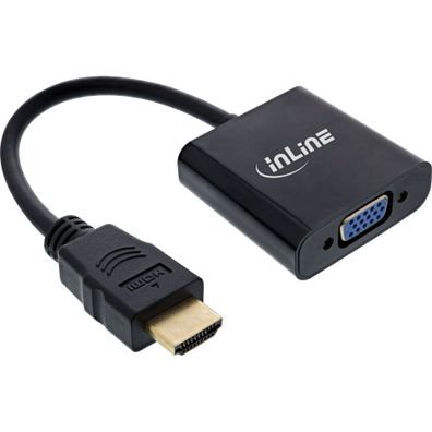 InLine® 65003B InLine® Konverter Kabel HDMI zu VGA, mit Audio