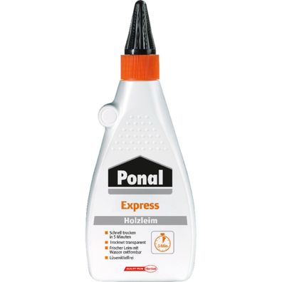 Ponal Express Holzleim, l”semittelfrei, 550 g Flasche