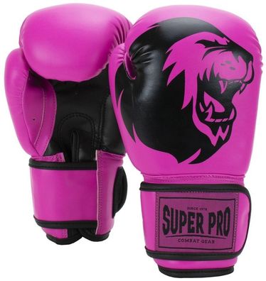 Super Pro Combat Gear Talent Kinder Boxhandschuhe Rosa/Schwarz