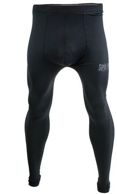 Super Pro Leggings Men Lion/Super Pro Logo Schwarz/Grau