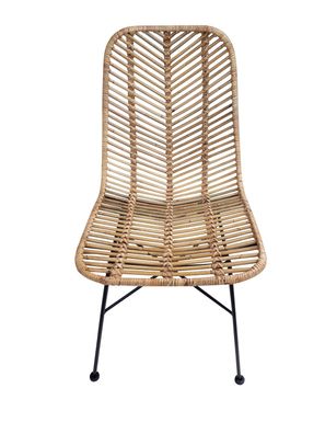 RATTAN Stuhl 2-er Set Rattan Natur