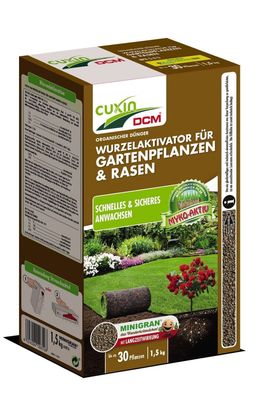 Cuxin DCM Wurzelaktivator Gartenpflanzen & Rasen Anwachshilfe 1,5 kg