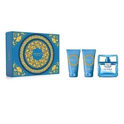 Versace Man Eau Fraiche Set 50ml + Duschgel 50ml + Aftershave Balsam 50ml