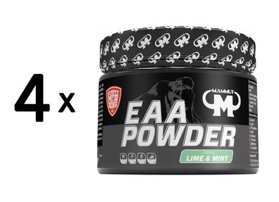 4 x Mammut EAA Powder (250g) Lime and Mint