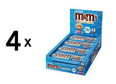 4 x Mars Protein MandMs Crispy High Protein Bar (12x52g) Milk Chocolate