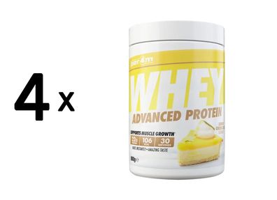 4 x Per4m Whey Advanced Protein (900g) Lemon Cheesecake