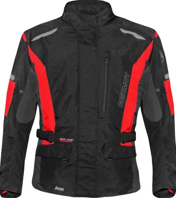 Germot Jacke Textiljacke Aron Junior Schwarz/Rot