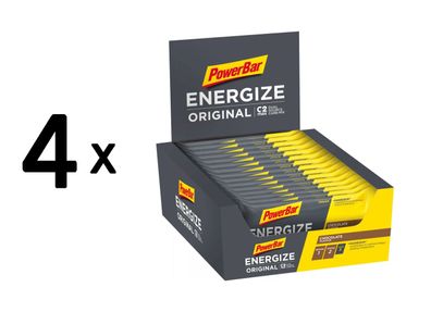 4 x Powerbar Energize Bar (15x55g) Chocolate