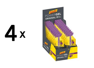 4 x Powerbar PowerGel (24x41g) Black Currant (with caffeine)