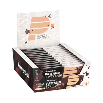 Powerbar Protein Soft Layer Bar (12x40g) Chocolate Toffee Brownie