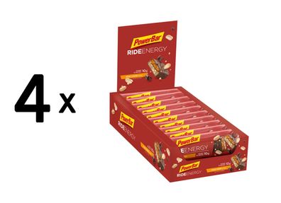 4 x Powerbar Ride Energy Bar (18x55g) Peanut Caramel