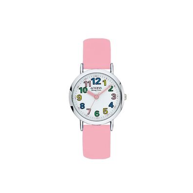 Adora Young Line | Kinderuhr Metall analog rosa Band Mineralglas