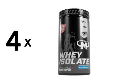 4 x Mammut Whey Isolate (460g) Blue Raspberry