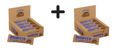 2 x Misfits Vegan Protein Bar (12x45g) Chocolate Cookie Dough