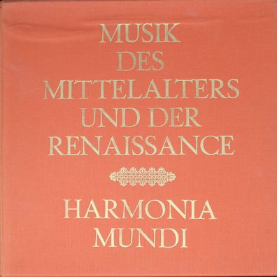 Harmonia Mundi HM 30922 XK - Musik Des Mittelalters Und Der Renaissance