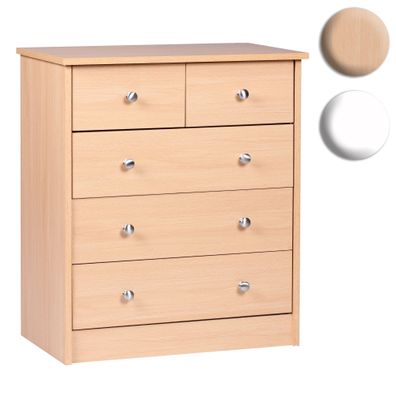 Kommode mit 5 Schüben Schubladenkommode Sideboard Anrichte Schlafzimmerkommode