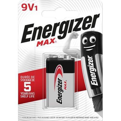 Energizer E301531802 Batterie Max E-Block 9V, weiß/rot, 1 Stück