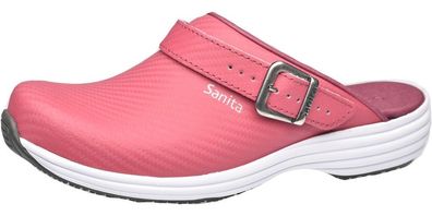 Sanita Damen Offener Clog Wave-Carbon Open Fuchsia