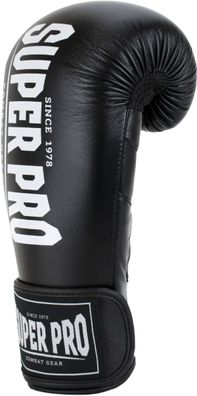 Super Pro Combat Gear Champ Boxhandschuhe Schwarz/Weiß