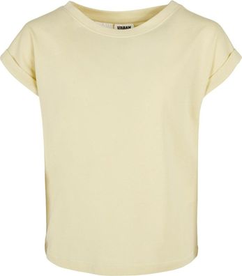 Urban Classics Mädchen Girls Organic Extended Shoulder Tee Softyellow