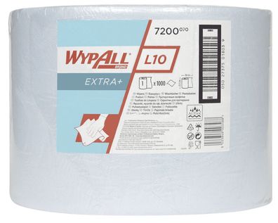 Wypall® 7200 Wischtuchrollen L20 - 1-lagig, blau, 1000 Tücher