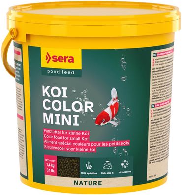 Sera Koi Color Nature Mini 3800ml Futter für Koi bis 12cm Koifutter