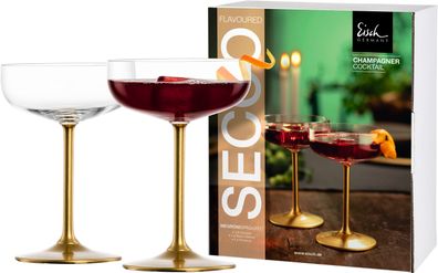 EISCH 2 Champagner-Cocktail 574/8 gold im Geschenkkarton SECCO Flavoured 25740081