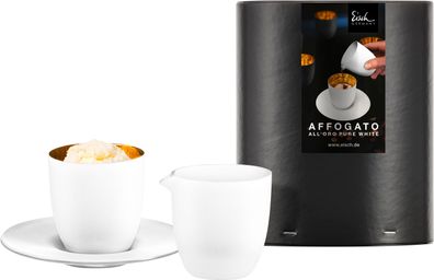 EISCH Affogato al oro Glas 109/5 + Kännchen i. Geschenkr. COSMO PURE WHITE 77410905