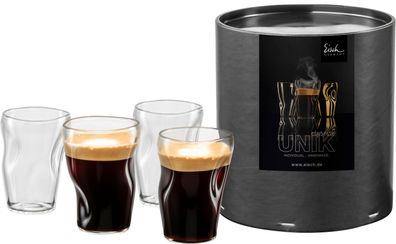 EISCH 4 Espressogläser 132/8 in Geschenkröhre UNIK 30013204